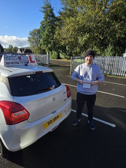 Huge congratulations today to Logan Green. 🥳<br />
Logan has passed his driving test today with just 4 driver faults.<br />
Well done Logan, safe driving from all at Craig Polles Instructor Training and Driving School. 🙂🚗<br />
Driving instructor-Simon Smallman