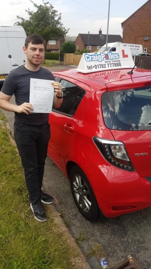 A big congratulations to a Joe Taylor, who has passed his driving test today at Newcastle Driving Test Centre, at his First attempt and with just 2 driver faults.<br />
Well done Joe - safe driving from all at Craig Polles Instructor Training and Driving School. 🙂🚗<br />
Instructor-Perry Warburton