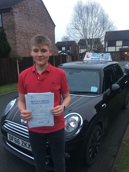 A big congratulations to Alex Pargeter, who has passed his driving test today at Newcastle Driving Test Centre, at his First attempt and with just 5 driver faults.<br />
<br />
Well done Alex - safe driving from all at Craig Polles Instructor Training and Driving School. 🚗😀