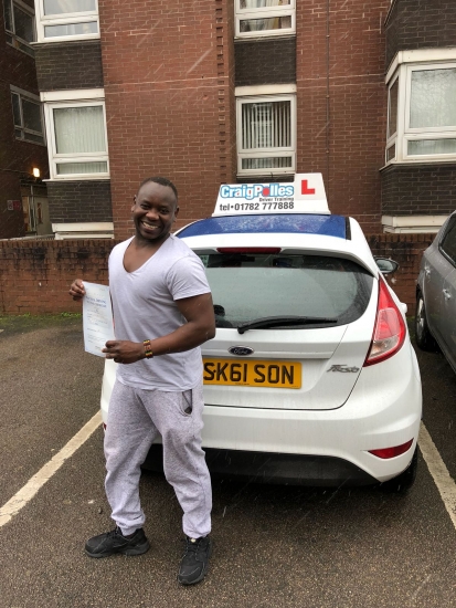 A big congratulations to Alsadig Sabone, who has passed his driving test today at Cobridge Driving Test Centre.<br />
<br />
Well done Alsadig - safe driving from all at Craig Polles Instructor Training and Driving School. 🚗😀