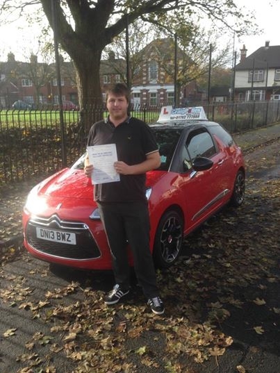 Congratulations to Ben Tansey for passing his driving test today with just 7 driver faults Well done Ben - Safe driving 