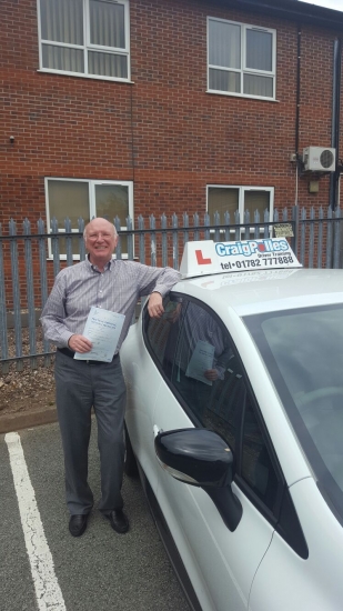 A big congratulations to Bob James for passing his driving test today First time and with just 3 driver faults <br />
<br />
Well done Bob - safe driving
