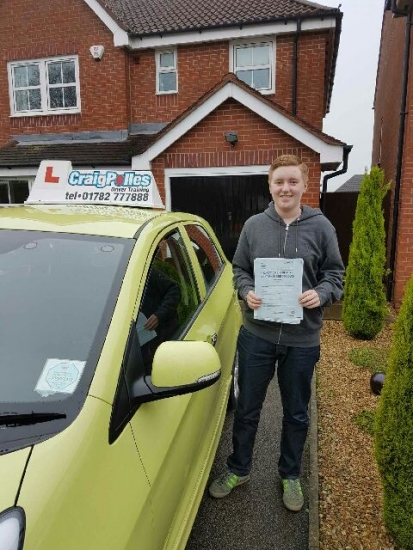 A big congratulations to Callum Johnson Callum passed his driving test today at Newcastle Test Centre First time and with just 1 driver fault <br />
<br />
Well done Callum - safe driving from all at Craig Polles Instructor Training and Driving School 🚗😃