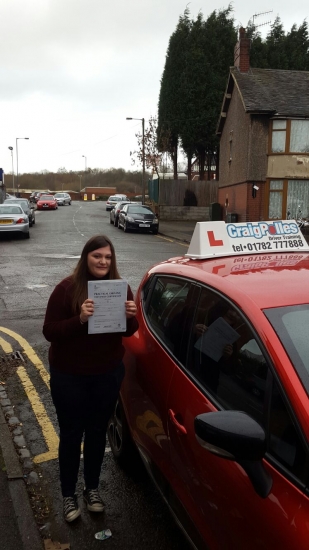 A big congratulations to Chloe Briggs for passing her driving test on her first attempt <br />
<br />
Well done Chloe - safe driving