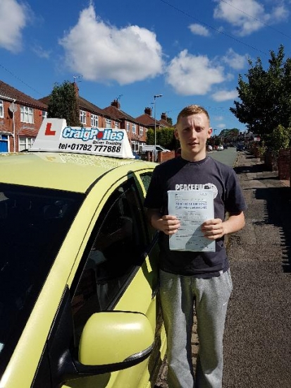 A big congratulations to Corey Nelson Corey passed his driving test today at Newcastle Driving Test Centre first time and with just 5 driver faults <br />
<br />
Well done Corey - safe driving from all at Craig Polles instructor training and driving school 🚗😀