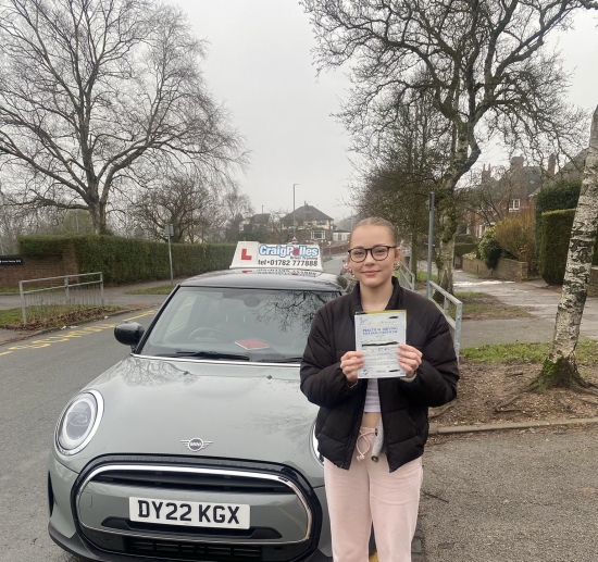 A big congratulations to Alice Eld.🥳<br />
Alice passed her driving test today at Newcastle Driving Test Centre. First attempt and with 6 driver faults.<br />
Well done Alice safe driving from all at Craig Polles Instructor Training and Driving School. 🙂🚗<br />
Driving instructor-Mark Ashley