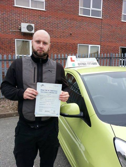 Well done to Dan who passed first time with only 2 driver faults Congratulations Dan