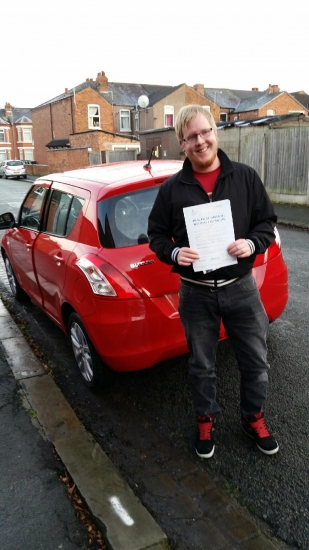 A big congratulations to Daniel Brough for passing his driving test today at Crewe First time and with just 4 driver faults<br />
<br />
Well done Daniel - safe driving