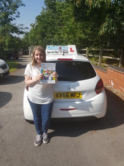 A big congratulations to a Sharny Jones, who has passed her driving test today at Cobridge Driving Test Centre, at her First attempt and with just 4 driver faults.<br />
Well done Sharyn - safe driving from all at Craig Polles Instructor Training and Driving School. 🙂🚗<br />
Instructor-Dave Wilshaw