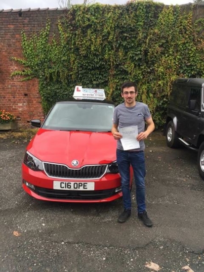 A big congratulations to Grahame Boswell Grahame passed his driving test at Cobridge Driving Test Centre with 8 driver faults <br />
<br />
Well done Grahame - safe driving from all at Craig Polles instructor training and driving school 🚗😀
