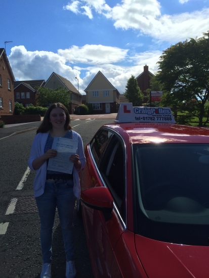 A big well done to Heather Arnold for passing your driving test today 1st attempt and without a single driver fault Safe driving Heather