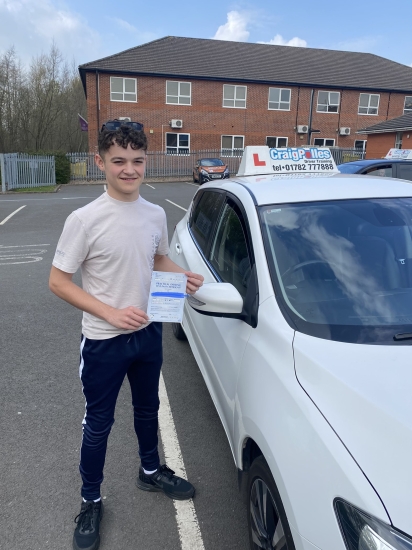 A big congratulations to Matthew Peacham. Matthew passed his driving test today at Newcastle Driving Test Centre. First time and with just 4 driver faults.<br />
Well done Matthew- safe driving from all at Craig Polles Instructor Training and Driving School. 🙂🚗<br />
Driving instructor-Gareth Butler