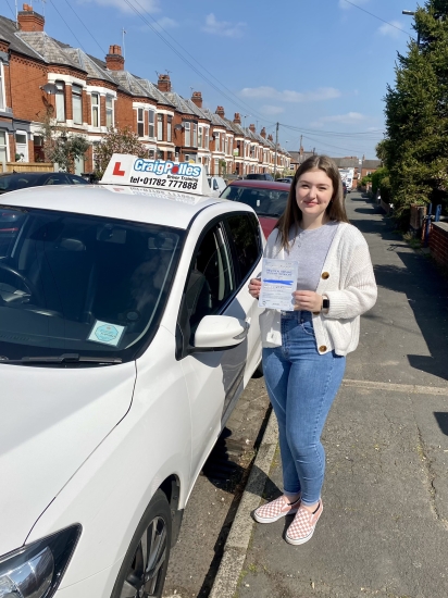 A big congratulations to Lucy Chadwick. Lucy passed her driving test today at Crewe Driving Test Centre. First attempt with just 5 driver faults. <br />
Well done Lucy- safe driving from all at Craig Polles Instructor Training and Driving School. 🙂🚗<br />
Driving instructor-Gareth Butler