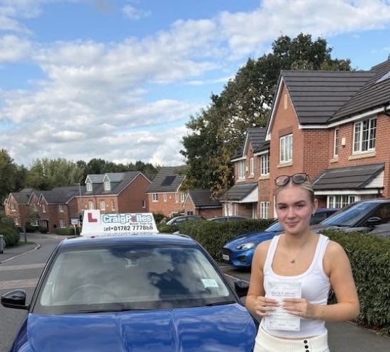 Huge congratulations today to Phoebe Jones. 🥳<br />
Phoebe has passed her driving test today with just 1 driver fault.<br />
Well done Phoebe, safe driving from all at Craig Polles Instructor Training and Driving School. 🙂🚗<br />
Driving instructor-Stephen Cope