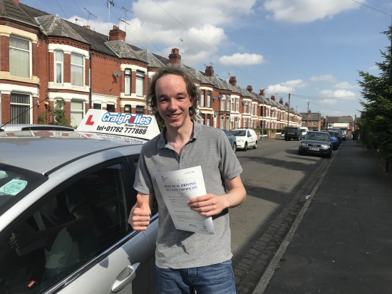 A big congratulations to Jacob Lewis, who has passed his driving test toady at Crewe Driving Test Centre,<br />
with just 5 driver faults.<br />
Well done Jacob - safe driving from all at Craig Polles Instructor Training and Driving School. :)<br />
Instructor-Samsul Islam