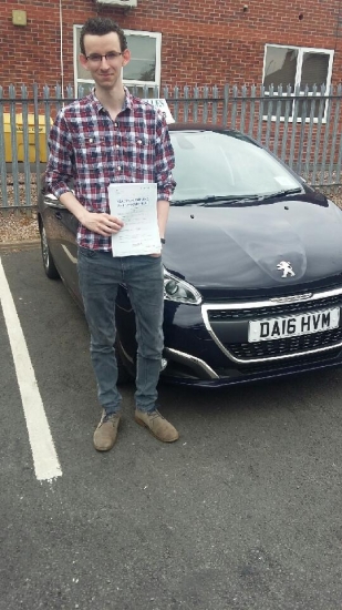 A big congratulations to James Groves, who has passed his driving test today at Newcastle Driving Test Centre, with 7 driver faults.<br />
Well done James - safe driving from all at Craig Polles Instructor Training and Driving School. :)<br />
Instructor-Mark Ashley