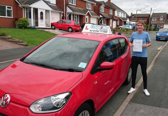 A big congratulations to Jordan Benton for passing his driving test today First time and with just 3 driver faults <br />
<br />
Well done Jordan - safe driving