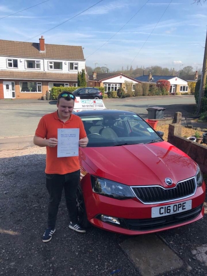 A big congratulations to Jordan Craddock, who has passed his driving test today at Cobridge Driving Test Centre, at his First attempt and with 3 driver faults.<br />
<br />
Well done Jordan - safe driving from all at Craig Polles Instructor Training and Driving School. 😀🚗<br />
<br />
Instructor-Stephen Cope