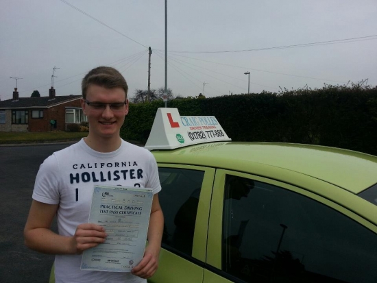 Well done Josh passed first time