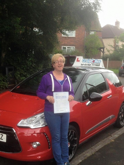 A big congratulations to Julie Holloway for passing her driving test today First time and with just 5 driver faults<br />
<br />
Well done Julie - safe driving