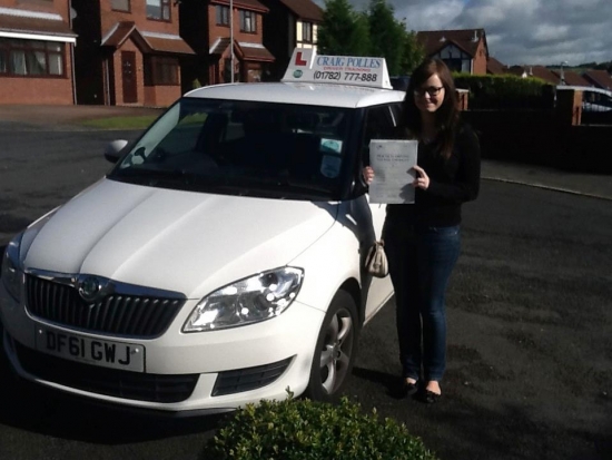 Congratulations to Katie Johnson for passing her driving test with only 2 driver faults at her first attempt