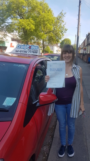 A big congratulations to Kerry Spicer, who has passed her driving test at Newcastle Driving Test Centre.<br />
First attempt and with just 3 driver faults.<br />
Well done Kerry - safe driving from all at Craig Polles Instructor Training and Driving School. 😀🚗<br />
Instructor-Perry Warburton