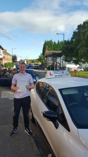 A big congratulations to Kyle Mills for passing his driving test today First time and with just 7 driver faults <br />
<br />
Well done Kyle - safe driving