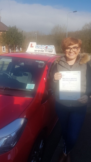 A big congratulations to Lauren Bebbington, who has passed her driving test today at Newcastle Driving Test Centre, with just 3 driver faults.<br />
<br />
Well done Lauren - safe driving from all at Craig Polles Instructor Training and Driving School. 😀🚗<br />
<br />
Instructor Perry Warburton