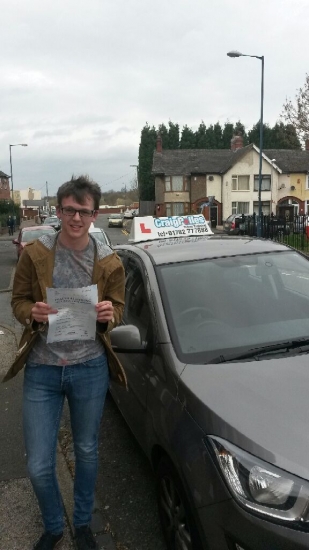 Congratulations to Lee Keeling for passing his driving test today First attempt and with just 7 driver faults well done Lee and not forgetting your instructor Greg - Safe driving 