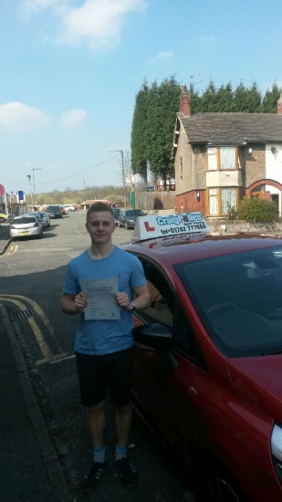 Big congratulations to Lewis Sherratt for passing his driving test today First attempt and with only 1 driver fault Well done Lewis- safe driving