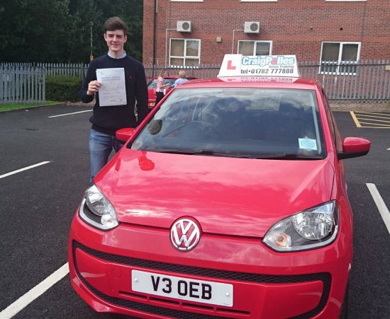A big congratulations to Luke Fenwick Luke passed his driving test today at Newcastle Driving Test Centre with just 2 driver faults<br />
<br />
Well done Luke - safe driving from all at Craig Polles instructor training and driving school 🚗😀