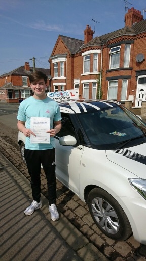 A big congratulations to Marcus Dockery, who has passed his driving test at Crewe Driving Test Centre, at his First attempt and with 3 driver faults.<br />
<br />
Well done Marcus - safe driving from all at Craig Polles Instructor Training and Driving School. 😀🚗<br />
<br />
Instructor-John Breeze