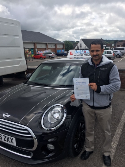 A big congratulations to Martin Jose Martin passed his driving test today at Buxton Driving Test Centre with 7 driver faults <br />
<br />
Well done Martin - safe driving from all at Craig Polles instructor training and driving school 🚗😀