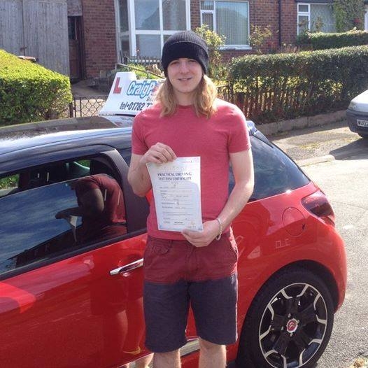 Congratulations to Matt for passing his driving test at his first attempt and with just 5 driver faults Very well done Matt - safe driving
