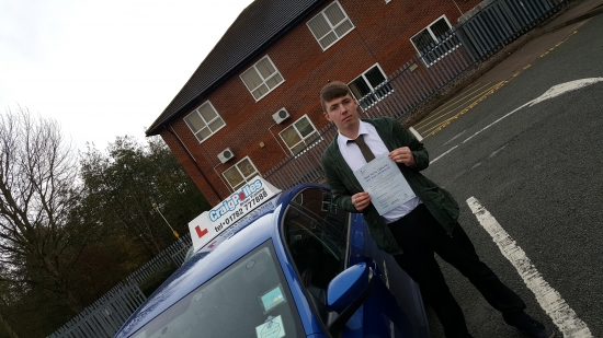 A big congratulations to Mitchel Johnson for passing his driving test today First time and with just 4 driver faults <br />
<br />
Well done Mitchel - safe driving