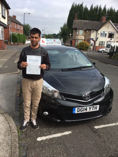A big congratulations to Mohammed Suleman Mohammed passed his driving test today at Cobridge Driving Test Centre first time and with just 2 driver faults <br />
<br />
Well done Mohammed - safe driving from all at Craig Polles instructor training and driving school 🚗😀