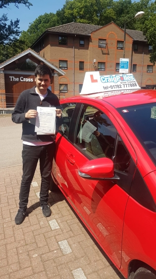 A big congratulations to Hassan Hany, who has passed his driving test at Newcastle Driving Test Centre with 0 driver faults.<br />
Well done Hassan - safe driving from all at Craig Polles Instructor Training and Driving School. :)<br />
Instructor-Perry Warburton