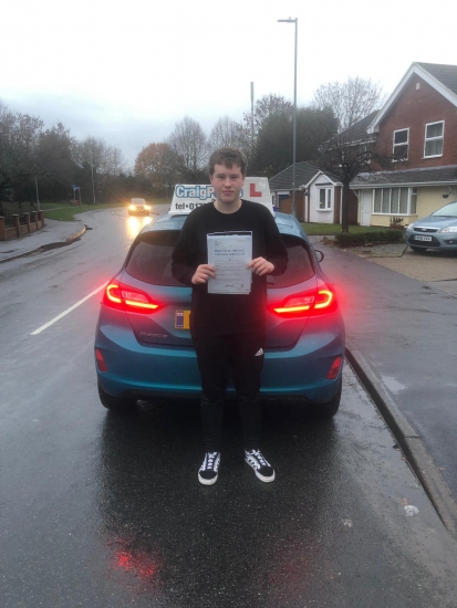 A big congratulations to Oliver Morgan, who has passed his driving test today at Newcastle Driving Test Centre, on her First attempt and with 7 driver faults.<br />
Well done Oliver- safe driving from all at Craig Polles Instructor Training and Driving School. 🙂🚗<br />
Instructor-Sara Skelson