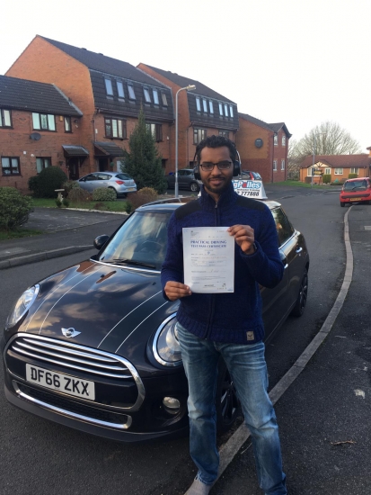 A big congratulations to Dr Nadir Kiddo, who has passed his driving test today at Buxton Driving Test Centre.<br />
First attempt and with just 3 driver faults.<br />
Well done Dr Kiddo - safe driving from all at Craig Polles Instructor Training and Driving School. :)<br />
Instructor-Ashlee Kurian