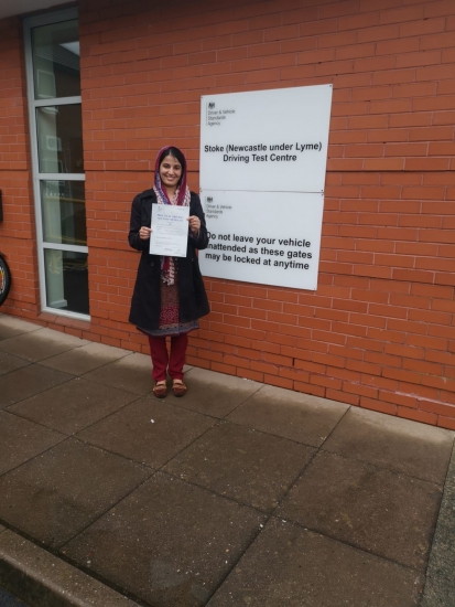 A big congratulations to Sarah Chouedry, who has passed her driving test today at Newcastle Driving Test Centre, with 8 driver faults.<br />
Well done Sarah- safe driving from all at Craig Polles Instructor Training and Driving School. 🙂🚗<br />
Instructor-Saiqa Nawaz