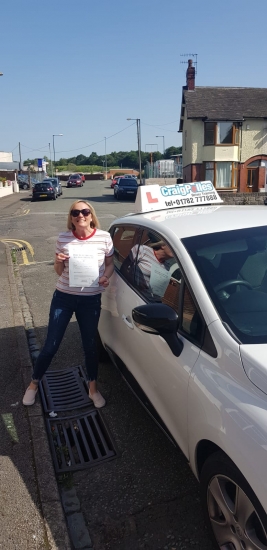 A big congratulations to Michelle Butler, who has passed her driving test today at Cobridge Driving Test Centre, with 6 driver faults.<br />
Well done Michelle- safe driving from all at Craig Polles Instructor Training and Driving School. 🙂🚗<br />
Instructor-Greg Tatler