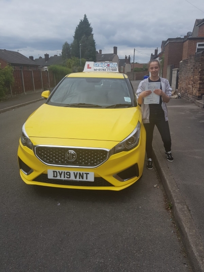 A big congratulations to Zoe Berry, who has passed her driving test today at Cobridge Driving Test Centre, with just 3 driver faults.<br />
Well done Zoe- safe driving from all at Craig Polles Instructor Training and Driving School. 🙂🚗<br />
Instructor-Paul Lees