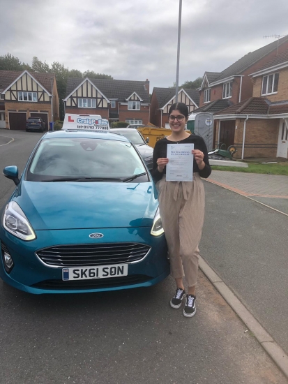 A big congratulations to Jaspreet, who has passed her driving test today at Newcastle Driving Test Centre.<br />
Well done Jaspreet- safe driving from all at Craig Polles Instructor Training and Driving School. 🙂🚗<br />
Instructor-Sara Skelson