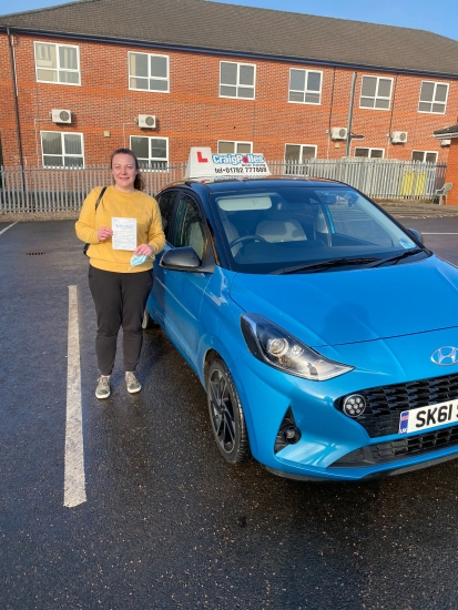 A big congratulations to Claire Dorrell. Claire passed her driving test today at Newcastle Driving Test Centre at her first attempt. <br />
Well done Claire- safe driving from all at Craig Polles Instructor Training and Driving School. 🙂🚗<br />
Driving instructor-Sara Skelson