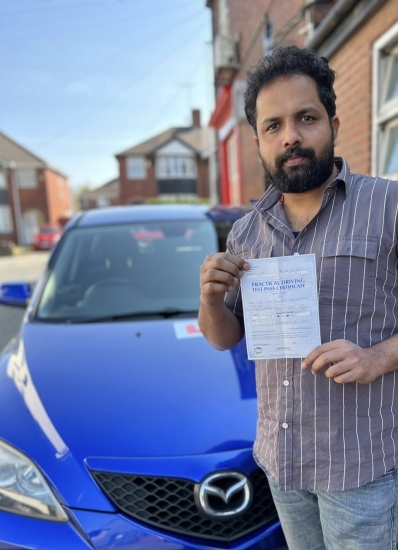 A big congratulations to Sibi. Sibi passed his driving test today at Newcastle Driving Test Centre. First attempt with just 2 driver faults. <br />
Well done Sibi- safe driving from all at Craig Polles Instructor Training and Driving School. 🙂🚗<br />
Driving instructor-Paul Lees