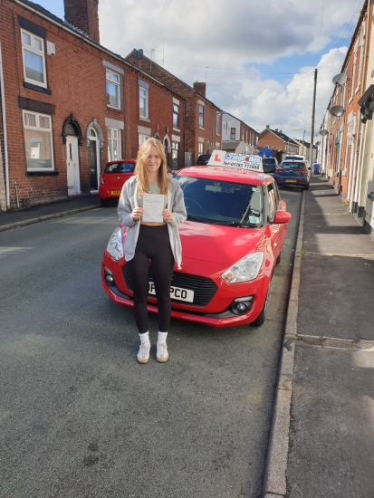 A big congratulations to Daniella Painter. Daniella passed her driving test today, at Cobridge Driving Test Centre. <br />
First attempt, with just 2 driver faults.<br />
Well done Daniella - safe driving from all at Craig Polles Instructor Training and Driving School. 🙂🚗<br />
Driving instructor-Andrew Crompton