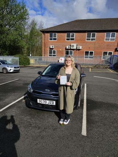 A big congratulations to Charis Hargreaves.🥳<br />
Charis passed her driving test today at Newcastle Driving Test Centre, with just 4 driver faults.<br />
Well done Charis- safe driving from all at Craig Polles Instructor Training and Driving School. 🙂🚗<br />
Driving instructor-Andrew Crompton