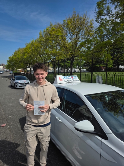 A big congratulations to Dan Morris.🥳<br />
Dan passed his driving test today, at Cobridge Driving Test Centre. At his first attempt and with just 3 driver faults.<br />
Well done Dan safe driving from all at Craig Polles Instructor Training and Driving School. 🙂🚗<br />
Driving instructor-Chris Elkin