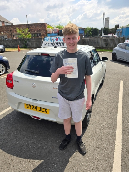 A massive congratulations to Jack Oakes.🥳<br />
Jack passed his driving test today at Newcastle Driving Test Centre. First attempt and without a single driver fault!<br />
Well done Jack- safe driving from all at Craig Polles Instructor Training and Driving School. 🙂🚗<br />
Driving Instructor-Simon Smallman