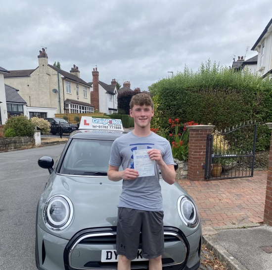 A big congratulations to Ashton Park.🥳<br />
Ashton passed his driving test today, at Newcastle Driving Test Centre with just 5 driver faults.<br />
Well done Ashton safe driving from all at Craig Polles Instructor Training and Driving School. 🙂🚗<br />
Driving instructor-Mark Ashley